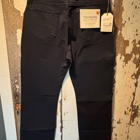 Tecovas Men's Navy Straight Jeans 36x34 - Picture 4 of 4